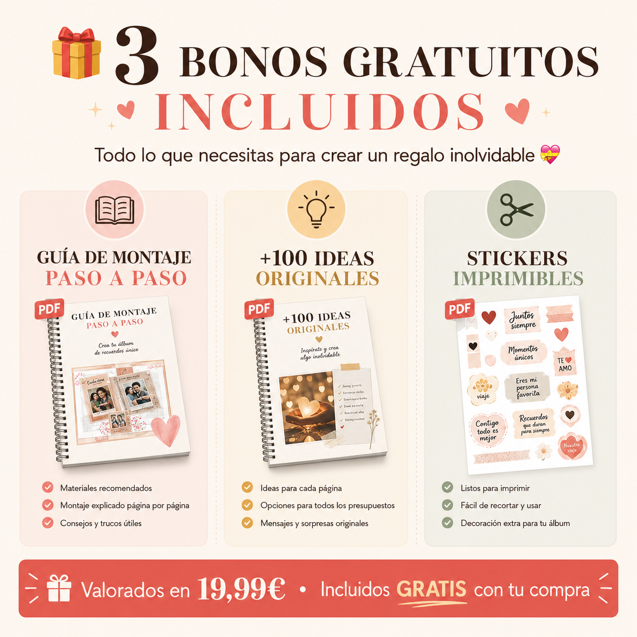 Álbum de Aniversarios Imprimible — Parejas