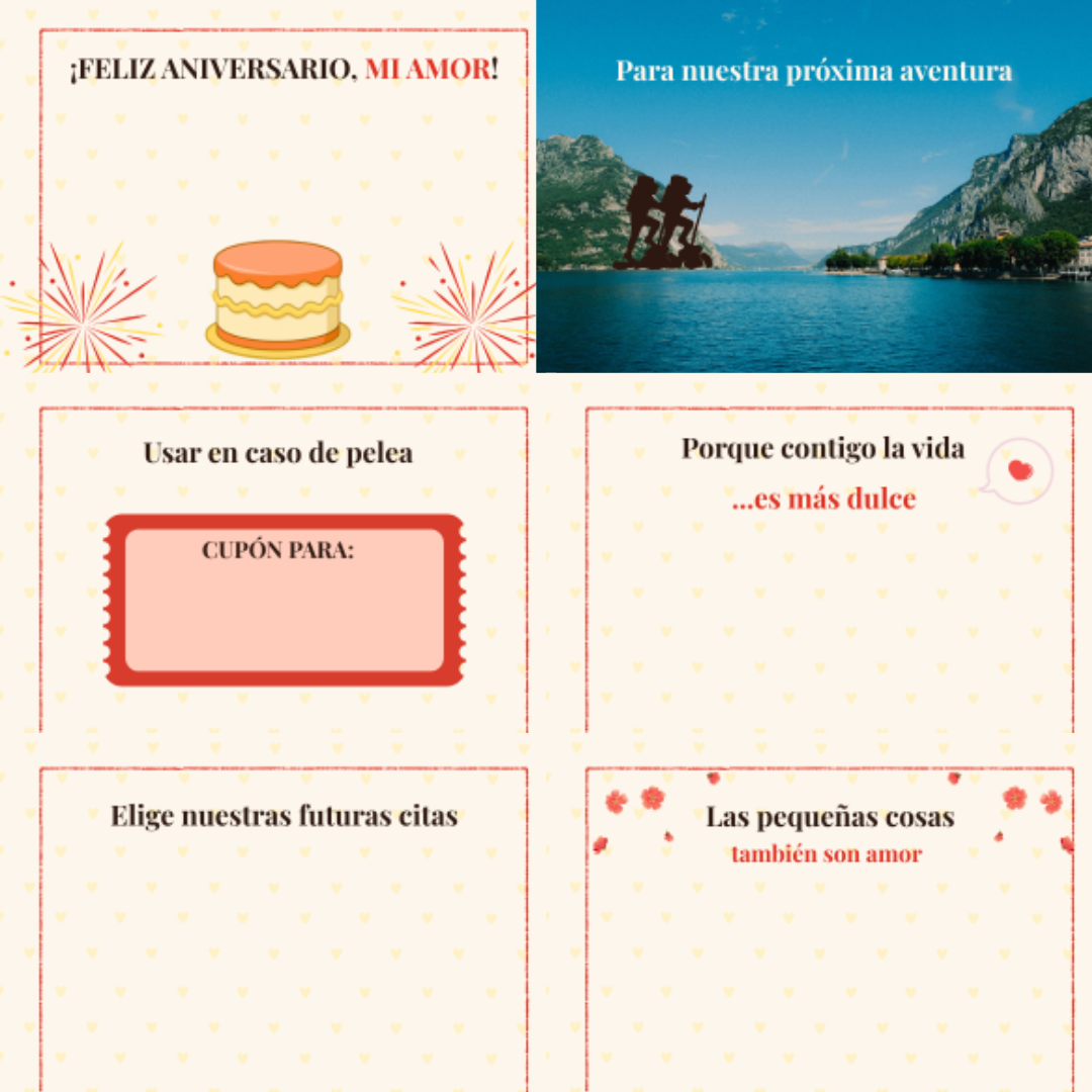 Álbum de Aniversarios Imprimible — Parejas