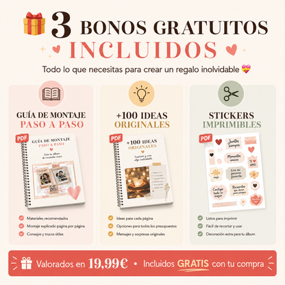Álbum de Aniversarios Imprimible — Parejas